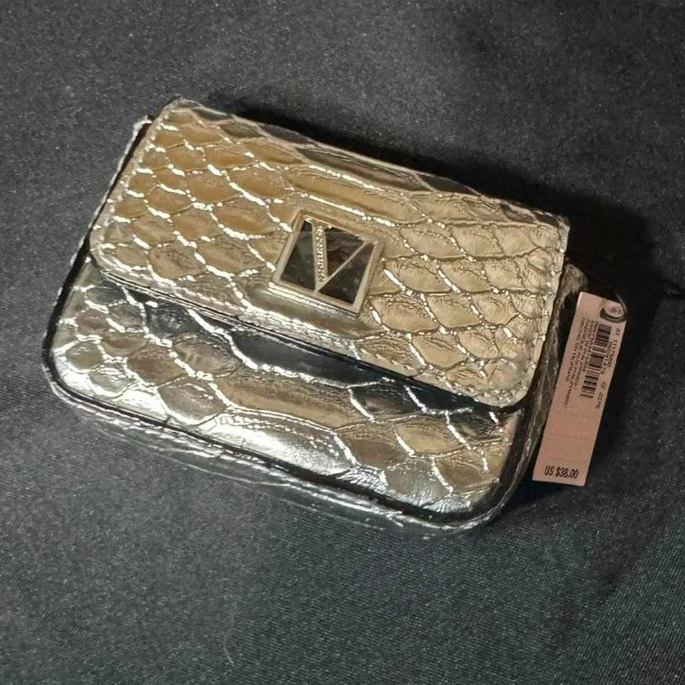 Silver‎ Victoria's Secret mini wallet NWT
